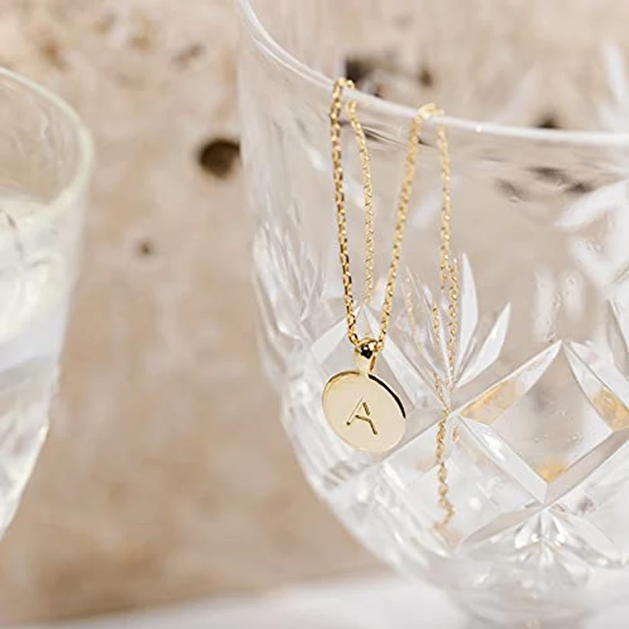 PAVOI 14K Yellow Gold Plated Letter Necklace for Women | Gold Initial Necklace | Letter L by PAVOI - Image 3