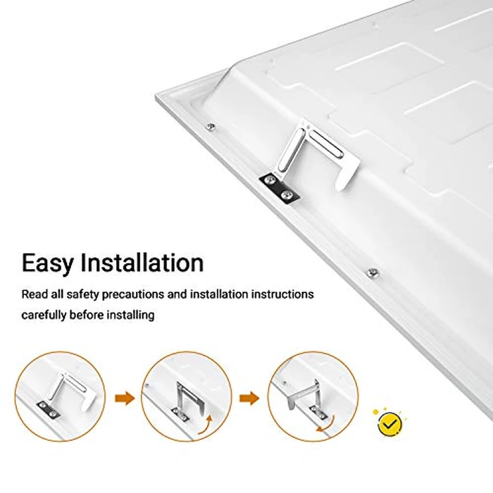 FaithSail 2x2 FT LED Flat Panel Light, 48W 5000LM Drop Ceiling Light, 5000K Flat Backlit Fixture for Office, 120V Efficient LED Ceiling Panel for Retail Locations, 1 Pack by FAITHSAIL - Image 5