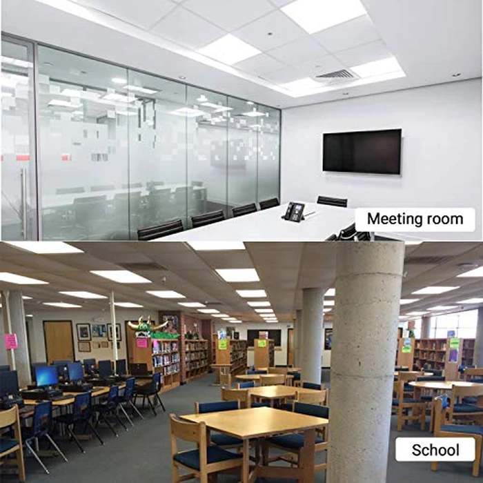 FaithSail 2x2 FT LED Flat Panel Light, 48W 5000LM Drop Ceiling Light, 5000K Flat Backlit Fixture for Office, 120V Efficient LED Ceiling Panel for Retail Locations, 1 Pack by FAITHSAIL - Image 8