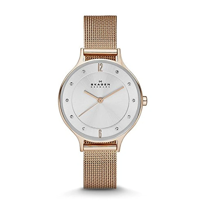 SKAGEN Women's Anita Stainless Steel Mesh Dress Quartz Watch by Skagen - Used - Acceptable condition