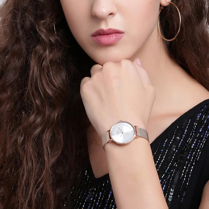 SKAGEN Women's Anita Stainless Steel Mesh Dress Quartz Watch by Skagen - Image 2