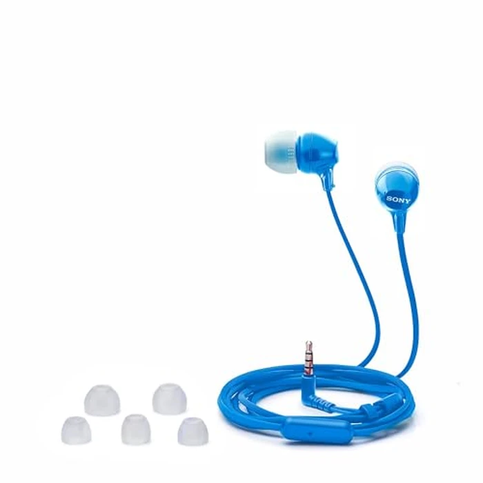 Sony MDREX15AP/L In-Ear Headphones With Microphone (Blue) by Sony - Image 2