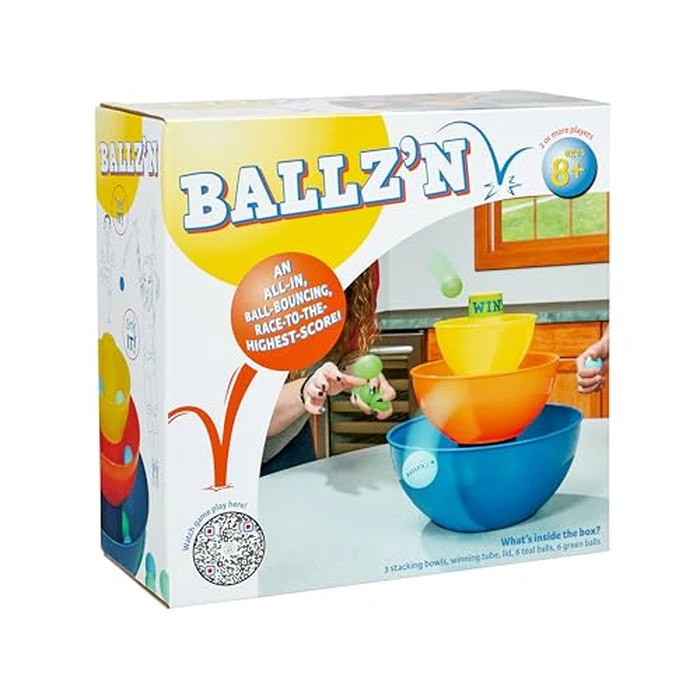 Little Kids Ballz'n | The Fast Paced Pong Ball Bouncing Trick Shots Game for Tipsy Adults and Family Night Fun Board Floor Party Adult Portable Easy Storage 2-6 Players by Little Kids - Used - Like New condition