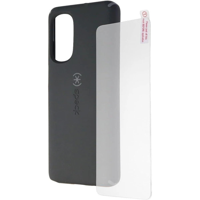 Speck Impact Hero Phone Case + ShieldView Glass Screen Protector Bundle for Motorola Moto G Stylus (5G) 2022 - Black by Speck - Refurbished - Brand New condition