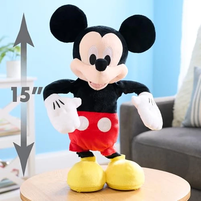 Disney Junior Mickey Mouse Hot Diggity Dance Mickey Feature Plush Stuffed Animal, Motion, Sounds, and Games, Kids Toys for Ages 3 Up by Just Play by Disney - Image 6