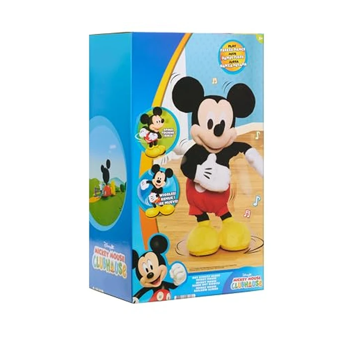 Disney Junior Mickey Mouse Hot Diggity Dance Mickey Feature Plush Stuffed Animal, Motion, Sounds, and Games, Kids Toys for Ages 3 Up by Just Play by Disney - Image 7