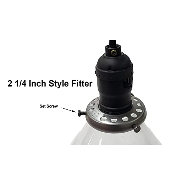 B&P Lamp(R) Clear Glass Deep Cone Shade with 7 Inch Bottom Diameter and 2 1/4 Inch Lipped Top Fitter by B&P Lamp - Image 3