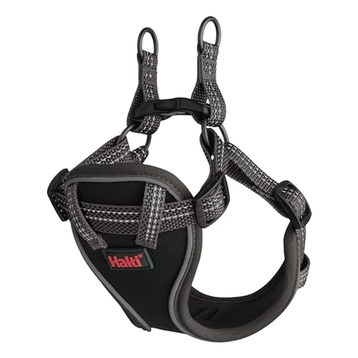 Halti Anatomy Puppy & Small Dog Harness - Soft & Comfortable Step-in Harness, 4 Adjustable Points, Lightweight & Reflective, for Miniature and Toy Dog Breeds (Size XS, Grey) by Halti - Image 1