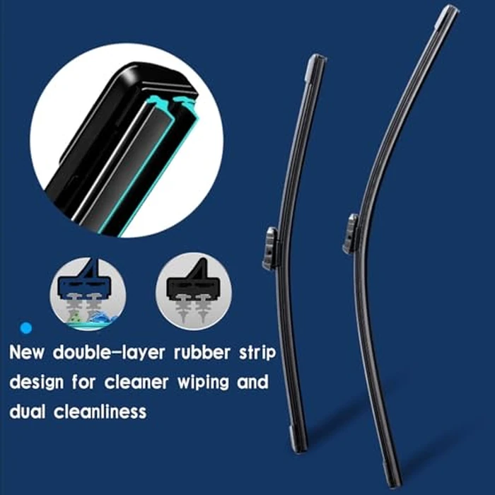 HIDOFILT Dual Rubber Blade Windshield Wipers 26"+18"J/U Hook Automotive Replacement Wiper Blades for My Car Toyota Camry 2012-2017 Highlander 2020-2023 Honda Civic 2016-2021 Jeep Cherokee 2014-2020 by HIDOFILT - Image 3