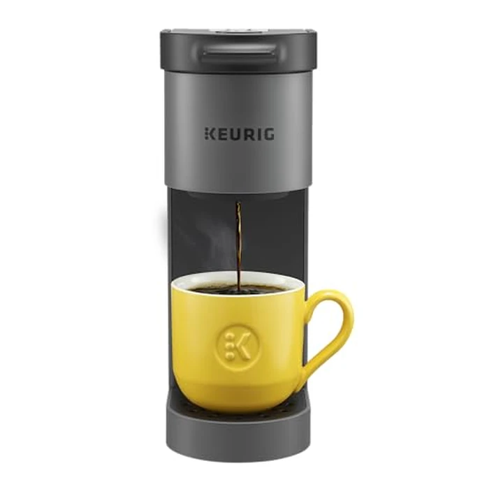 Keurig K-Mini Go Single Serve K-Cup Pod Coffee Maker, 1.24 L removable reservoir, Gray by Keurig - Image 1