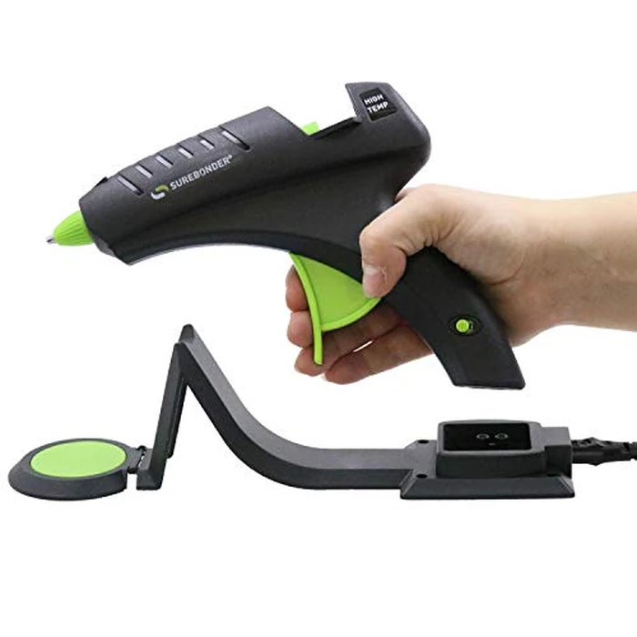 Surebonder Cordless Hot Glue Gun, High Temperature, Full Size, 60W, 50% More Power - Sturdily Bonds Metal, Wood, Ceramics, Leather & Other Strong Materials (Specialty Series CL-800F) by Surebonder - Used - Very Good condition - US$16.83