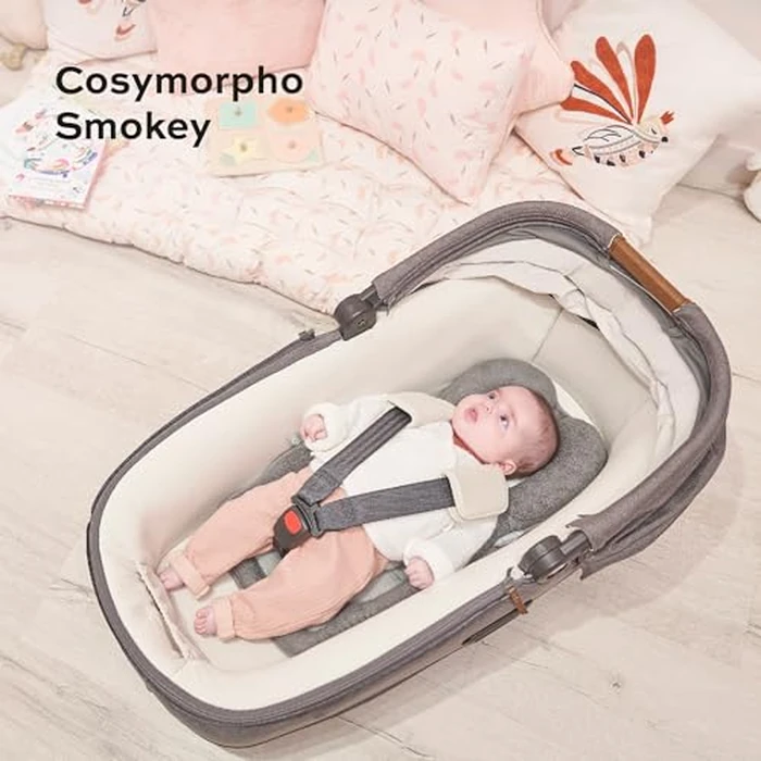 Babymoov Cozymorpho Universal Newborn Insert, Baby Support Cushion for Stroller, Bouncer & Car Seat, Padded Infant Reducer with Body & Head Support, Grey by Babymoov - Image 5