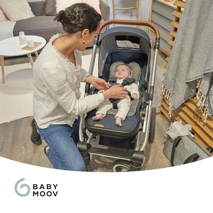 Babymoov Cozymorpho Universal Newborn Insert, Baby Support Cushion for Stroller, Bouncer & Car Seat, Padded Infant Reducer with Body & Head Support, Grey by Babymoov - Image 6