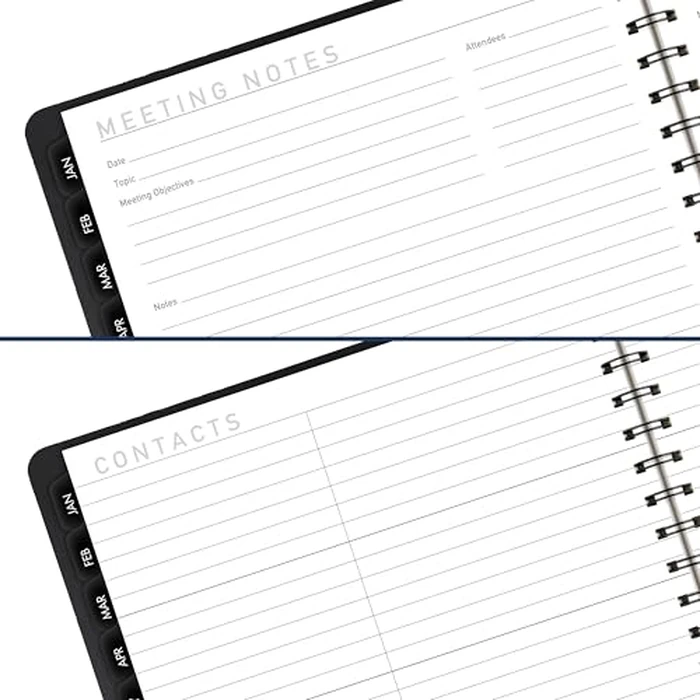 AT-A-GLANCE 2026 Appointment Book Planner, Weekly & Monthly, 8.25" x 11", Large, Half-Hourly, Contemporary, Black (70950X0526) by AT-A-GLANCE - Image 9