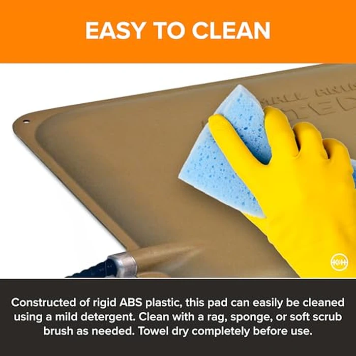 K&H Pet Products Thermo-Peep Chicken Heating Pad for Brooders and Chicken Coops, Warming Heat Plate for Chicks and Ducklings, Safety Listed Poultry Heat Lamp Alternative - Petite 12 X 9in, Tan 25W by K&H Pet Products - Image 8