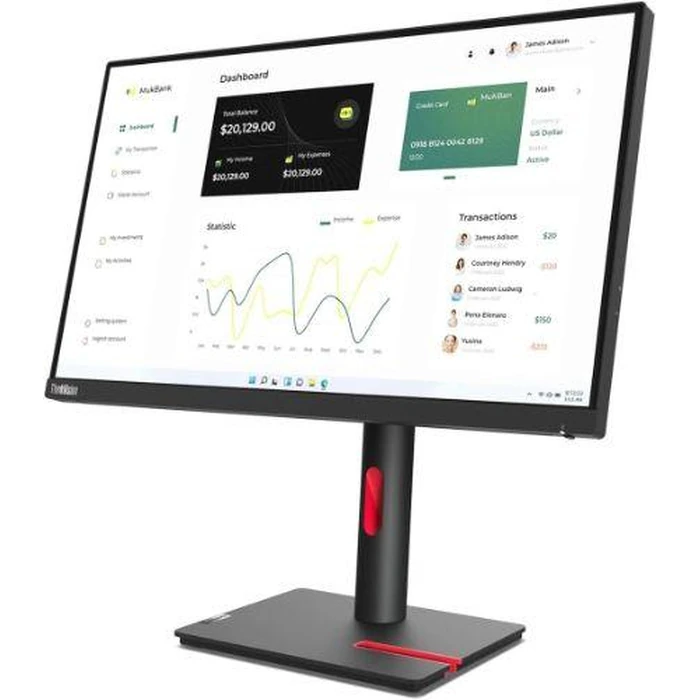 Lenovo ThinkVision P24h-30 Monitor 23.8" - Raven Black - 23.8 Inch by Lenovo - Image 3