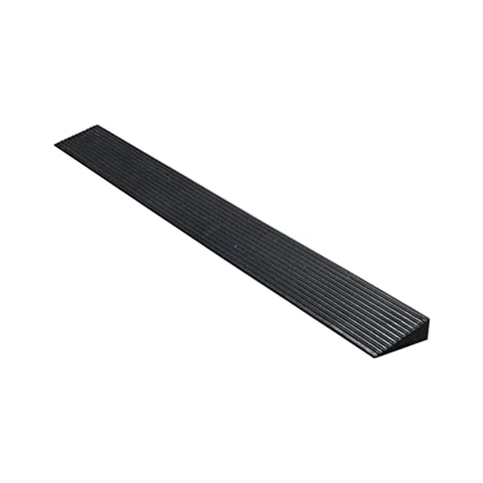 Bilaida 1.2" Rise Solid Rubber Threshold Ramp, 1500 LBS Capacity, 39" Wide Non-Slip Wheelchair Ramp for Doorway Indoor or Outdoor, Bathroom, Garage and Supermarket Entrance, Cuttable (1.2" H, 1) by Generic - Image 1