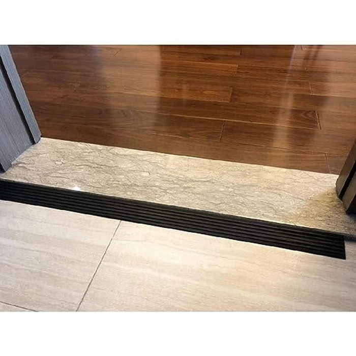 Bilaida 1.2" Rise Solid Rubber Threshold Ramp, 1500 LBS Capacity, 39" Wide Non-Slip Wheelchair Ramp for Doorway Indoor or Outdoor, Bathroom, Garage and Supermarket Entrance, Cuttable (1.2" H, 1) by Generic - Image 7