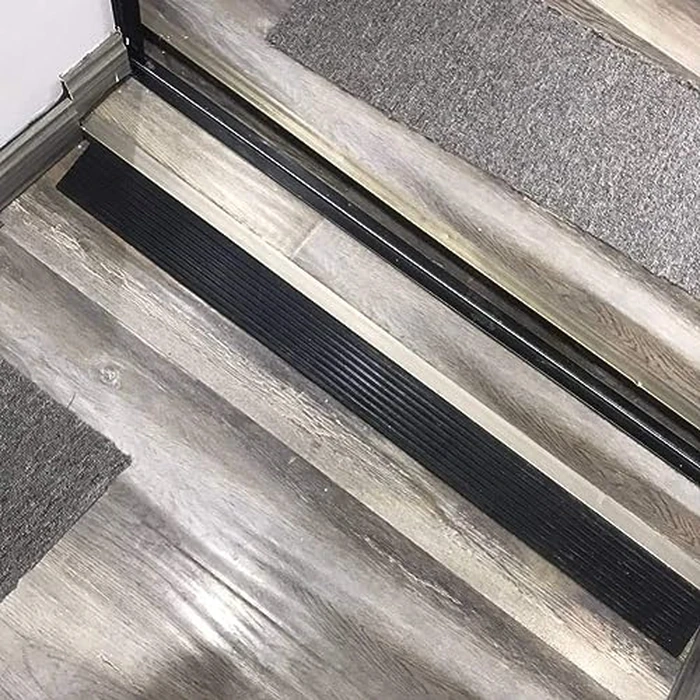 Bilaida 1.2" Rise Solid Rubber Threshold Ramp, 1500 LBS Capacity, 39" Wide Non-Slip Wheelchair Ramp for Doorway Indoor or Outdoor, Bathroom, Garage and Supermarket Entrance, Cuttable (1.2" H, 1) by Generic - Image 8