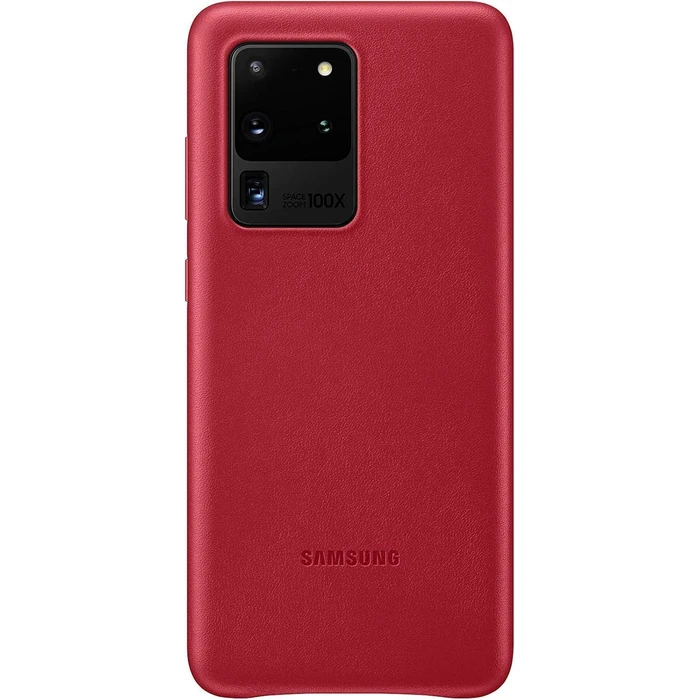 Samsung Leather Phone Cover for Galaxy S20 Ultra (5G) - Red by Samsung - Refurbished - Brand New condition