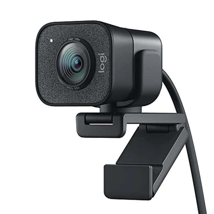 Logitech StreamCam Premium Webcam for Streaming and Content Creation, Full HD 1080p 60 fps, Works with Microsoft Teams, Google Meet, Zoom, Nintendo Switch 2’s new GameChat mode, for PC/Mac - Graphite by Logitech for Creators - Used - Acceptable condition