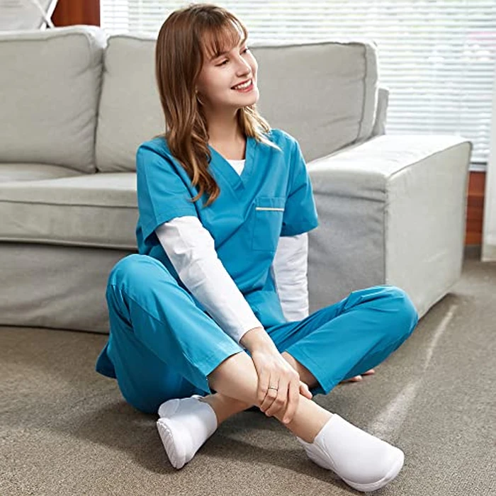 Hawkwell Women's Slip On Lightweight Slip Resistant Comfort Nursing Shoes,Black Heart Synthetic,9 M US by Hawkwell - Image 2