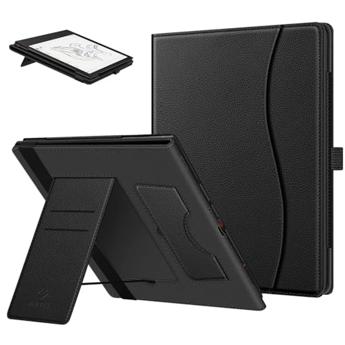Fintie Case for 10.3" Boox Note Air 5 C (2025)/ Note Air4 C (2024)/ Note Air3 C/ Air3 B/W (2023) Tablet ePaper -Premium PU Leather Stand Cover Auto Sleep/Wake with Card Slot & Pen Holder, Black by FINTIE - Used - Like New condition - US$15.99