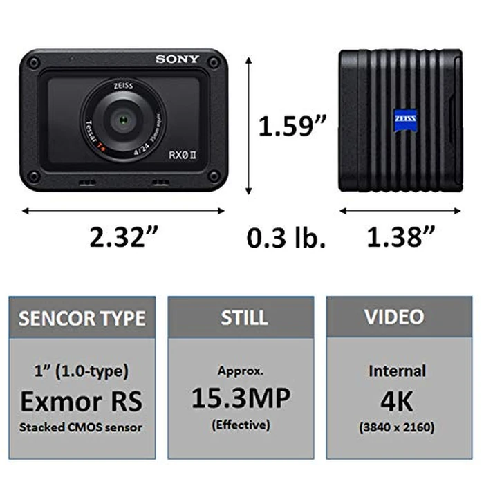 Sony DSCRX0M2/B RX0 II 1” (1.0-Type) Sensor Ultra-Compact Camera by Sony - Image 6