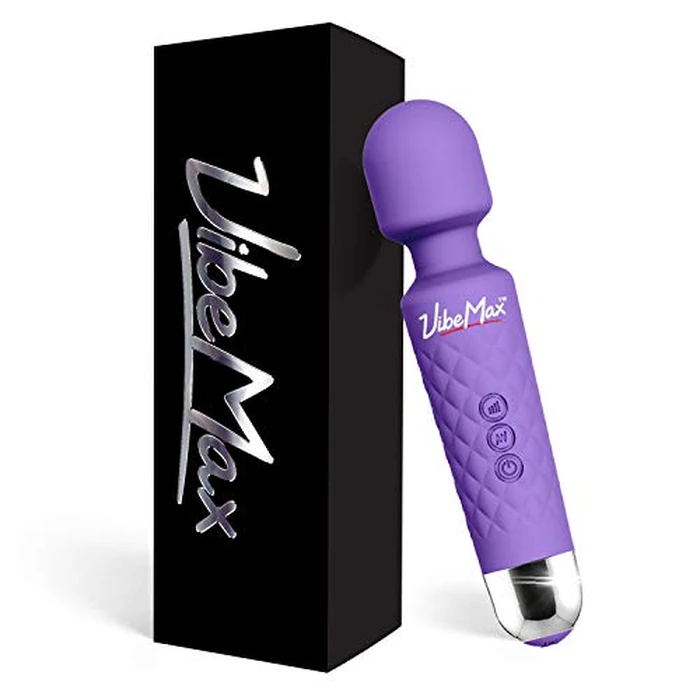 VibeMax Rechargeable Personal Massager - Powerful Multi Speed Vibration - Whisper Quiet - Waterproof - for Muscle Tension Relief in Neck, Back, Shoulders, Legs and Feet - Purple by VibeMax - Used - Like New condition - US$23.28