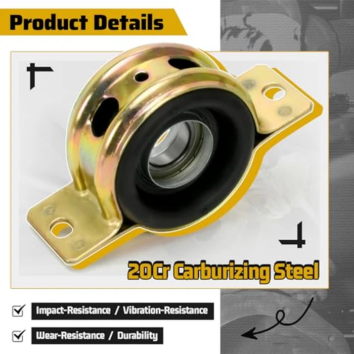 Front Rear Propeller Shaft Bearing Carrier and U-Joint Kit for Polaris Ranger RZR 570 900 1000 Crew XP 2014-2023, Replaces 3514806, 3514900, 3515075, 2202015, 3235616, 3260104 by Xxamz - Image 3