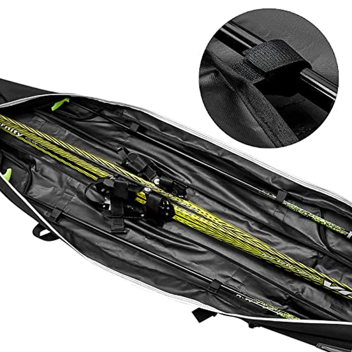 MOPHOEXII Ski Bag,Single Ski Bags for Air Travel,Ski Bag with Separate Pole Slot,Ski Travel Bag for Snow Gear, Poles and Accessories by MOPHOEXII - Image 3