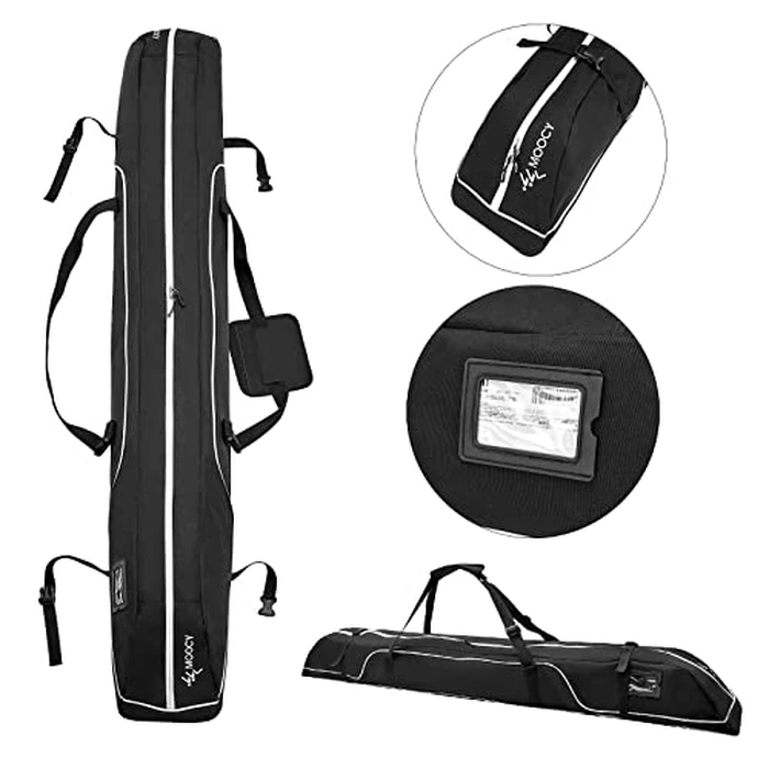 MOPHOEXII Ski Bag,Single Ski Bags for Air Travel,Ski Bag with Separate Pole Slot,Ski Travel Bag for Snow Gear, Poles and Accessories by MOPHOEXII - Image 5