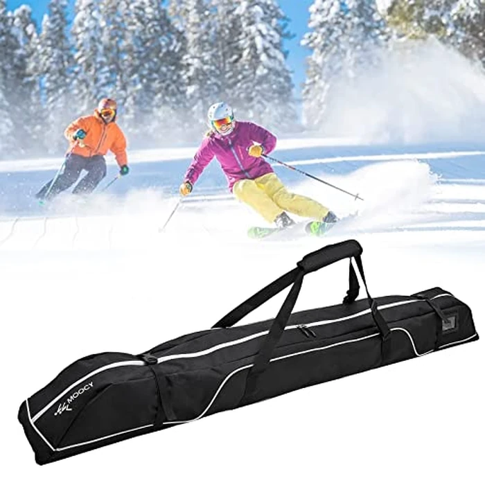 MOPHOEXII Ski Bag,Single Ski Bags for Air Travel,Ski Bag with Separate Pole Slot,Ski Travel Bag for Snow Gear, Poles and Accessories by MOPHOEXII - Image 7