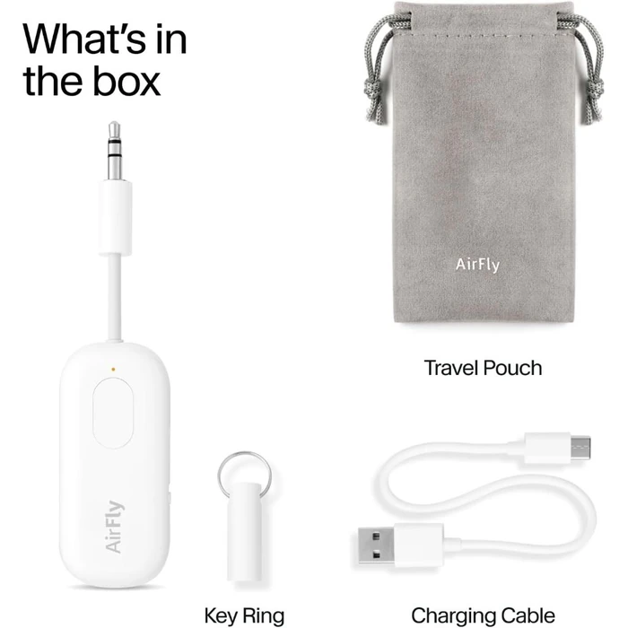 Twelve South AirFly Pro Portable Bluetooth Audio Receiver - White by Twelve South - Image 7