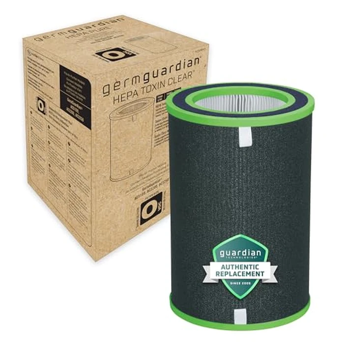 GermGuardian Filter O HEPA Toxin Clear Genuine Air Purifier Replacement Filter, Removes 99.97% of Pollutants, Common VOCs, Household Toxins, for AC5109W, AC3200, AC3250, Black/Gray, FLT5100VOPC by GermGuardian - Used - Very Good condition - US$38.01