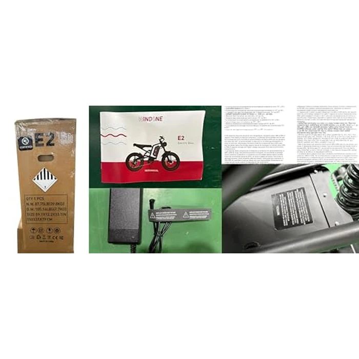 Windone E2X Electric Bike for Adults, Full Suspension, 48V13Ah Removable Battery, Up to 45KM/H & 75KM (PAS), 1000W Peak Ebike with All-Terrain 4.0" Fat Tires, UL Certified, Moped E-Bike by Windone - Image 9