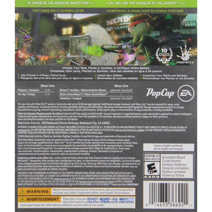 Plants VS Zombies Garden Warfare - Xbox One (Packaging may vary) by Electronic Arts - Image 2