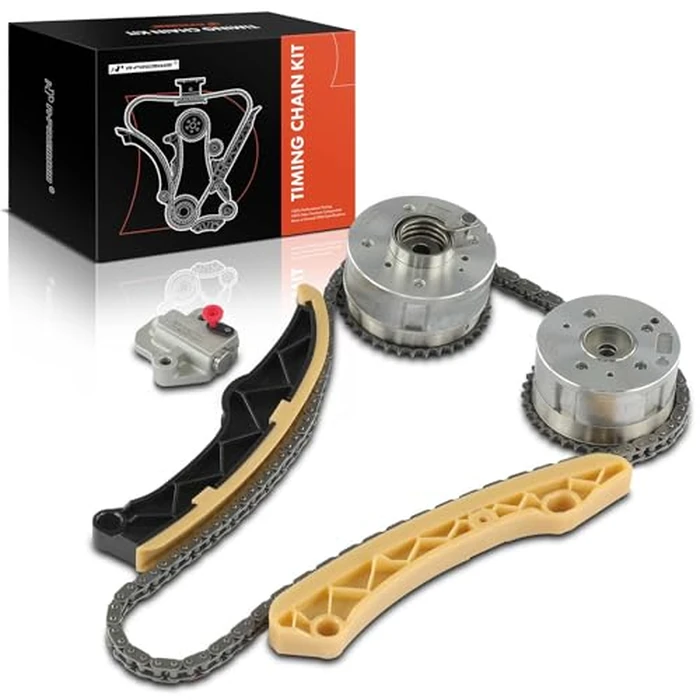 A-Premium Engine Timing Chain Kit W/Sprocket & Tensioner & Guide Compatible with Hyundai Elantra 2017-2020, Sonata, Tucson, Veloster, Kona, Elantra GT & Kia Soul, Optima, Forte, Seltos - L4 1.6L by A-premium - Used - Good condition - CA$183.73