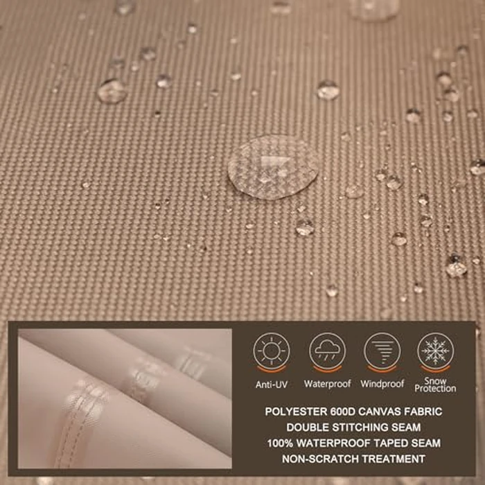 ULTCOVER Patio Furniture Sofa Cover 102W x 35D x 35H inch Waterproof Outdoor 4-Seater Couch Cover by ULTCOVER - Used - Acceptable condition - CA$42.96