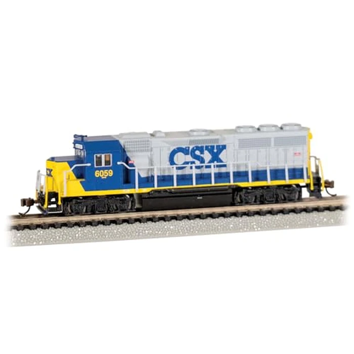 Bachmann Trains - GP40 - ECONAMI(TM) DCC Sound Value Equipped Locomotive - CSX(R) #6059 (Bright Future) - N Scale by Bachmann - Used - Like New condition