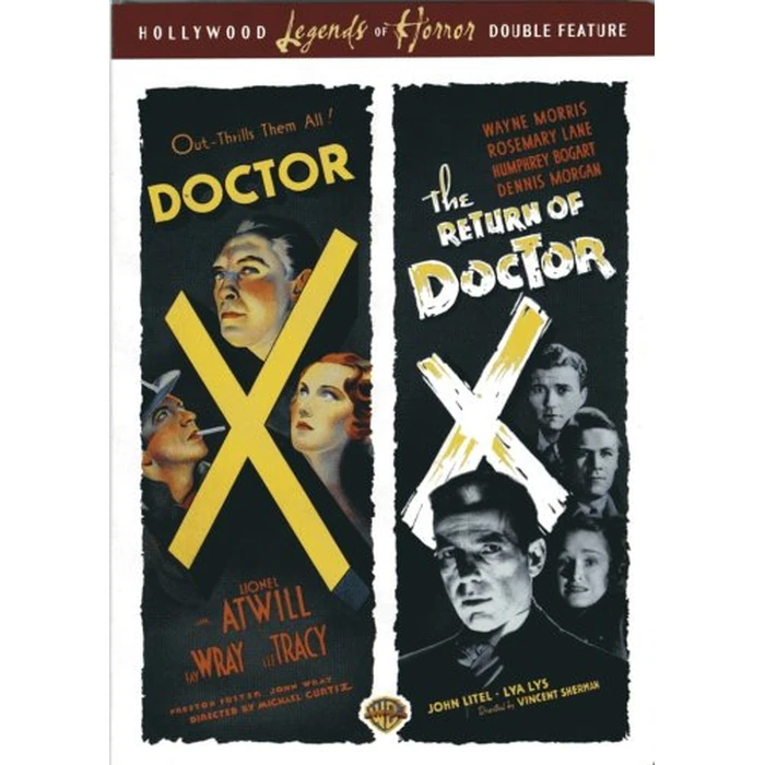 Doctor X 1932 Lionel Atwill Lee Tracy Fay Wray The Return of Dr X 1939 Humphrey Bogart by WARNER BROS - Used - Acceptable condition - US$20.00