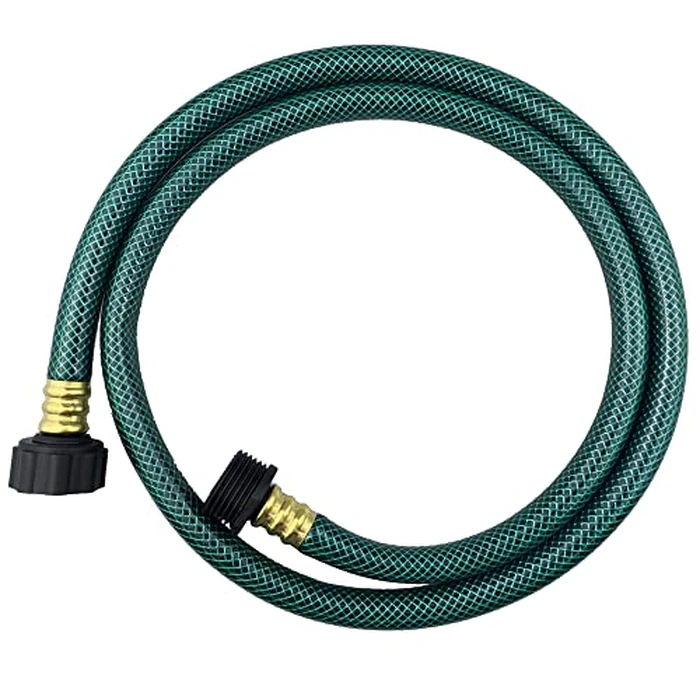 Darnassus PVC Garden Hose 1/2 Inch, 4 FT Flexible Water Hose Green with Male and Female Plastic Fittings - No Leaking and Lightweight for Household Outdoors Lawns Patio by Darnassus - Used - Like New condition