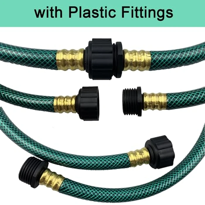 Darnassus PVC Garden Hose 1/2 Inch, 4 FT Flexible Water Hose Green with Male and Female Plastic Fittings - No Leaking and Lightweight for Household Outdoors Lawns Patio by Darnassus - Image 3