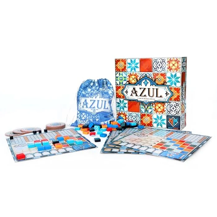 Azul Board Game - Award-Winning Tile-Placement Strategy Game, Beautiful Mosaic Art, Family Fun for Kids & Adults, Ages 8+, 2-4 Players, 30-45 Minute Playtime by Azul - Image 2