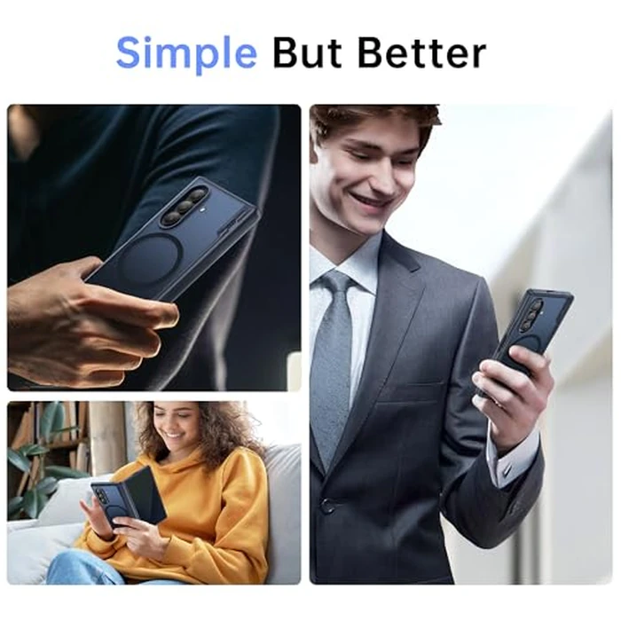 MOBOSI Magnetic for Z Fold 7 Case with Privacy Screen Protector, Samsung Galaxy Z Fold7 Cover[Compatible with Magsafe & Full Body Hinge Protection] Shockproof Phone Cases for zfold 7, Black by MOBOSI - Image 7