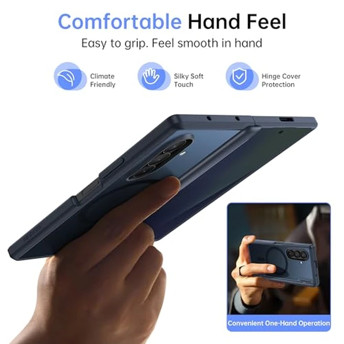 MOBOSI Magnetic for Z Fold 7 Case with Privacy Screen Protector, Samsung Galaxy Z Fold7 Cover[Compatible with Magsafe & Full Body Hinge Protection] Shockproof Phone Cases for zfold 7, Black by MOBOSI - Image 8