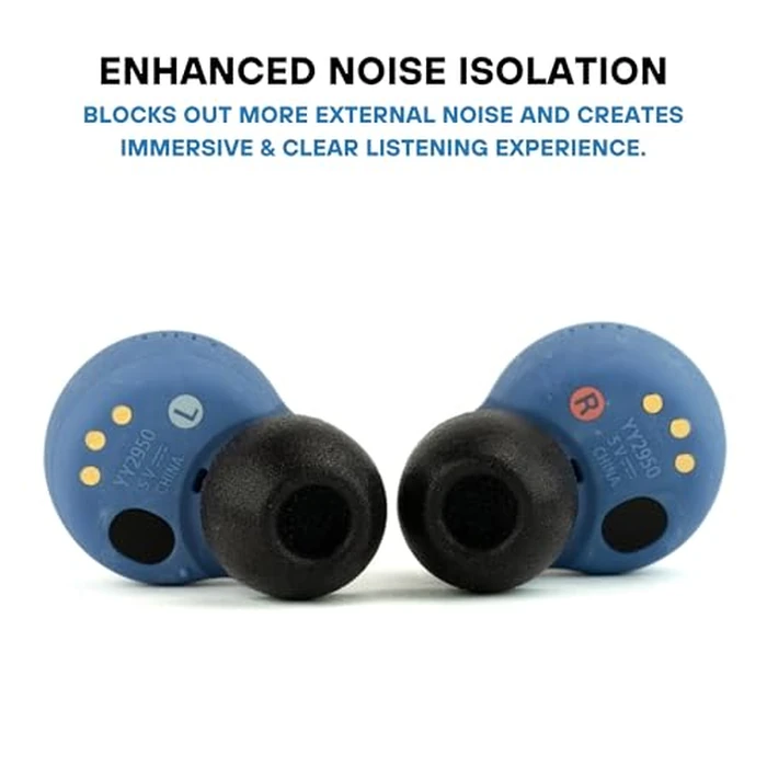 Comply Memory Foam Replacement Earbud Tips for Sony True Wireless Earbuds | Ultimate Comfort, Secure Fit, Superior Noise Isolation | Anti Slip, Prevent From Falling Out | Black (S/M/L) (3 Pairs) by COMPLY - Image 5