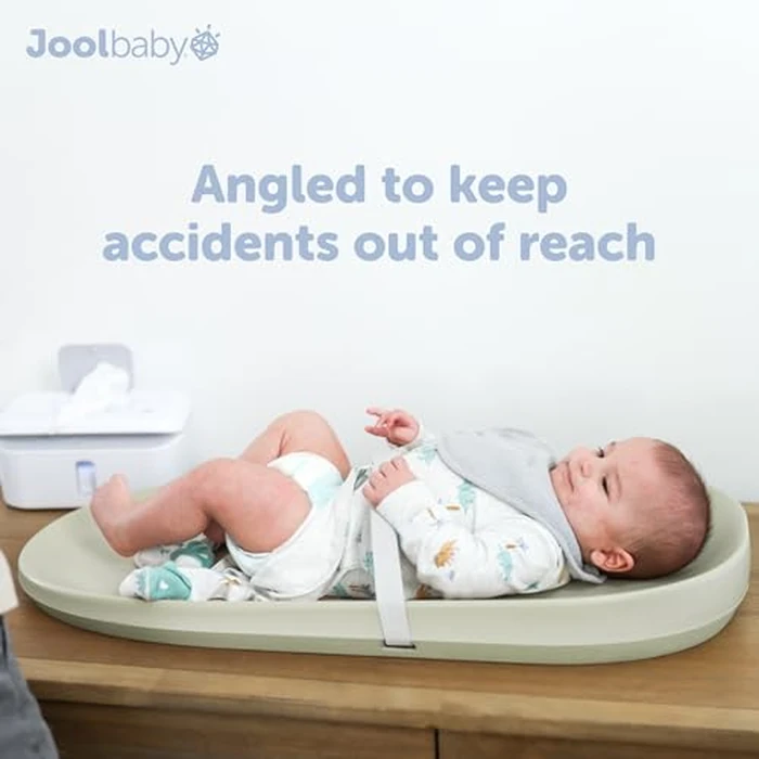 Waterproof Baby Changing Pad - Easy to Clean, Lightweight & Portable - Large Foam Cushion for Comfort - Jool Baby (Sage) by Jool Baby Products - Image 6