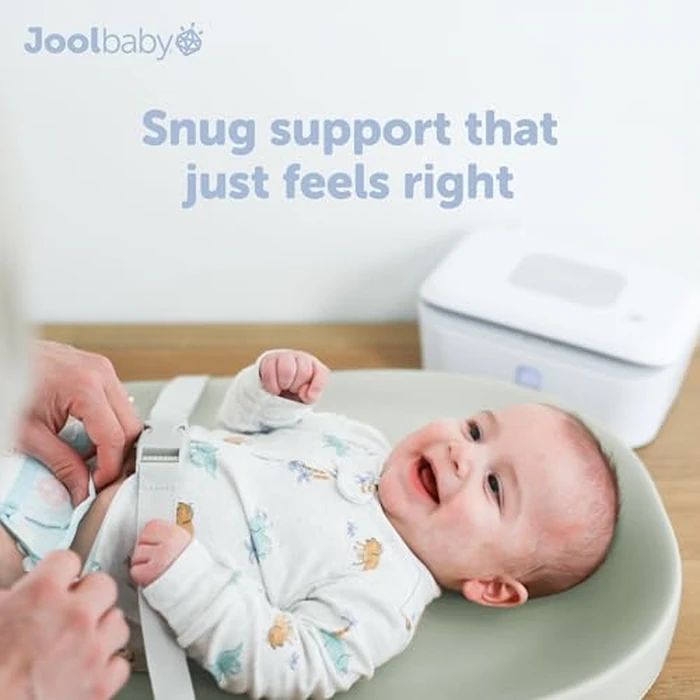 Waterproof Baby Changing Pad - Easy to Clean, Lightweight & Portable - Large Foam Cushion for Comfort - Jool Baby (Sage) by Jool Baby Products - Image 7
