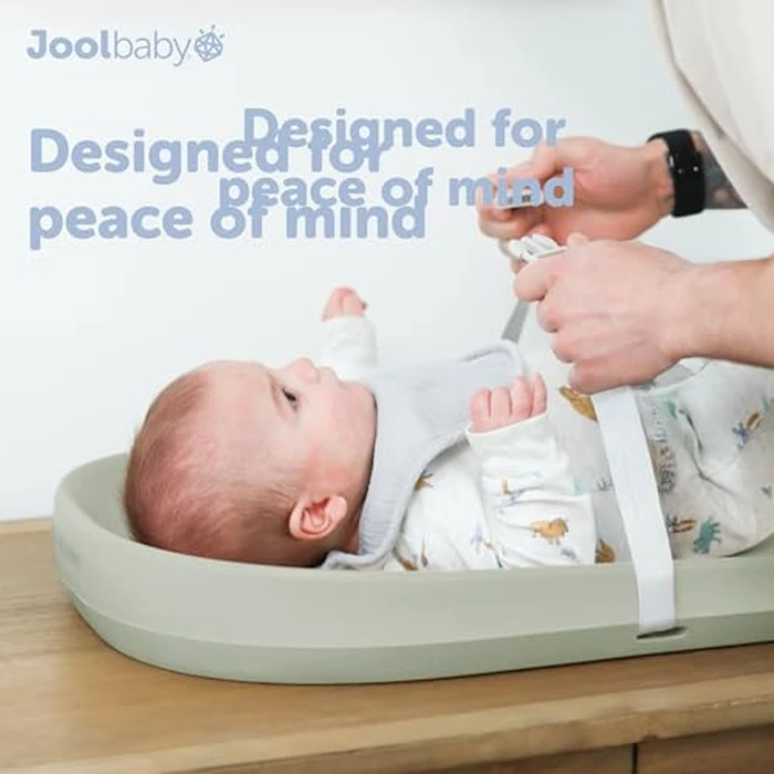 Waterproof Baby Changing Pad - Easy to Clean, Lightweight & Portable - Large Foam Cushion for Comfort - Jool Baby (Sage) by Jool Baby Products - Image 8